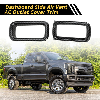 Carbon Fiber Air Vent AC Outlet Cover Trim for Ford Maverick (2022-2024)