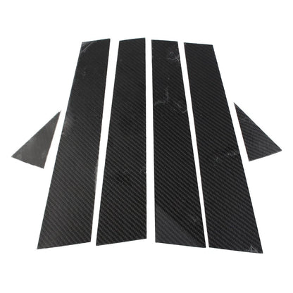 6 x Exterior Door Window B Pillar Post Cover Trim for Audi A3 (2014-2018)