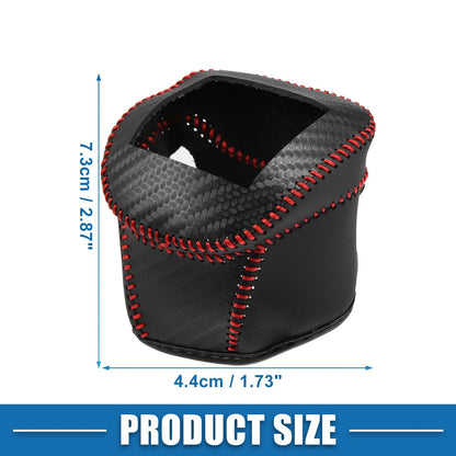 Gear Shifting Knob Cover for Nissan Rogue (2021-2023) PU Leather Black Red