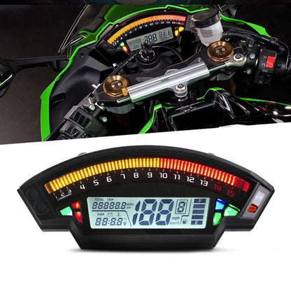 Digital Odometer LCD Speedometer Tachometer for FN (1-6 Speed)