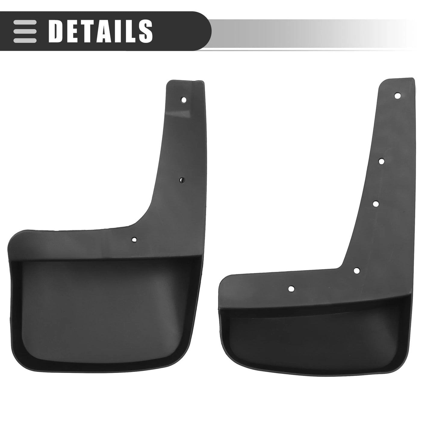 Car Mud Flaps Splash Guards  Black for Jeep Liberty (2008-2012)