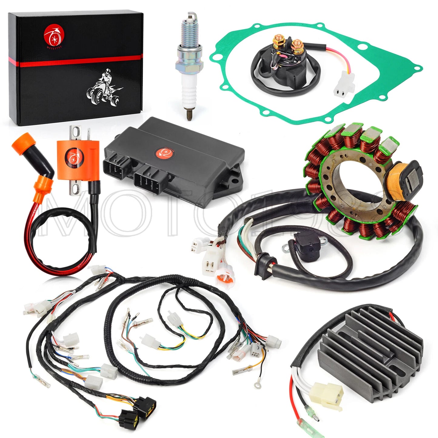 Wiring Harness Stator CDI Coil Kit for Yamaha Warrior 350 YFM350 (1997-2001)