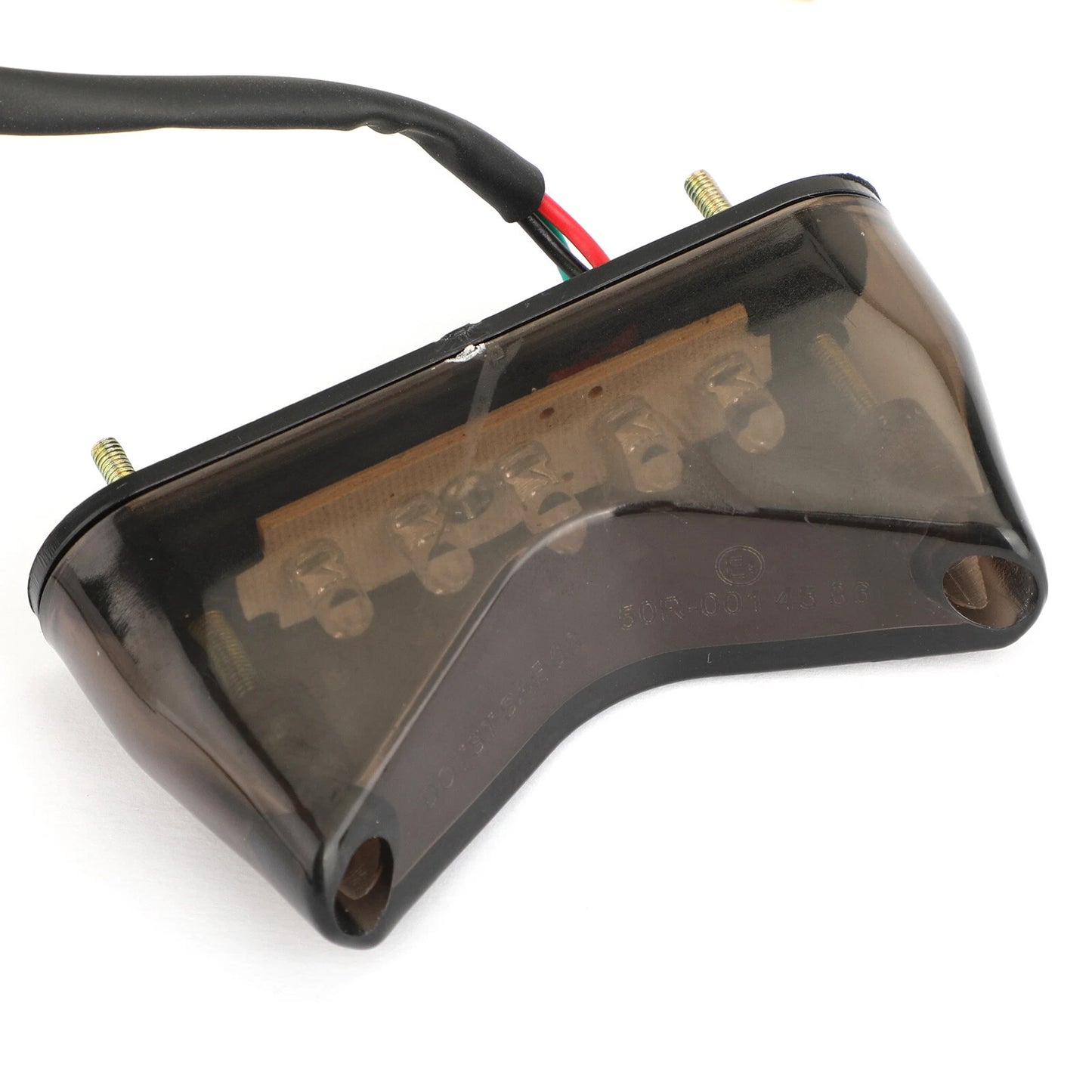 Tail Light for Universal Motorcycle - Running Brake License Plate Light Smoke