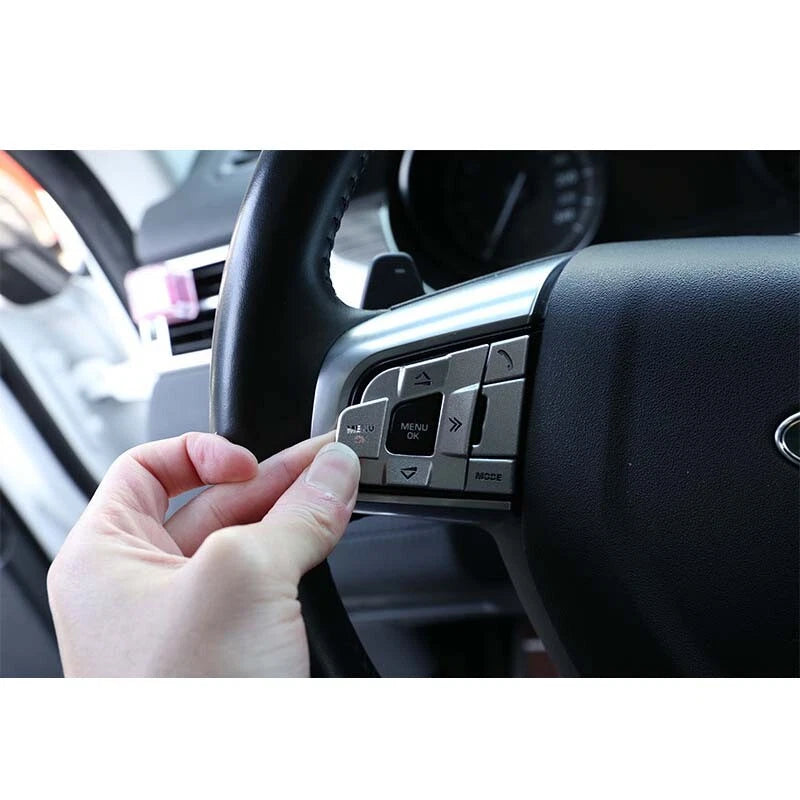 Steering Wheel Remote Control Buttons Cover Trim For Discovery Sport 2015-2018