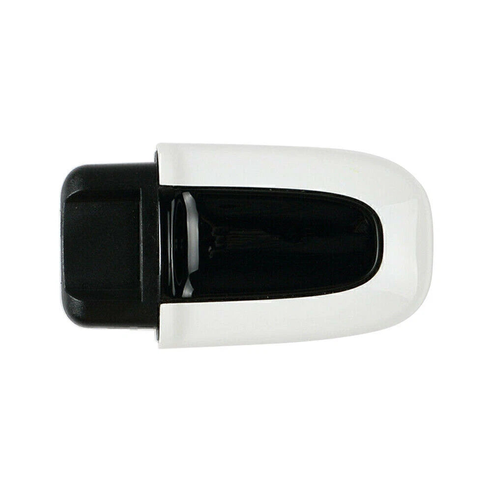 1x White ABS One Button Start Key Cover Case for Macan (2015-2023)