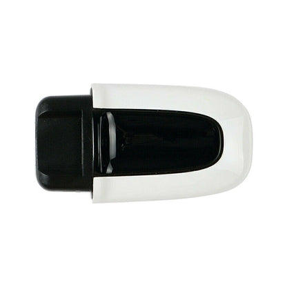 1x White ABS One Button Start Key Cover Case for Macan (2015-2023)