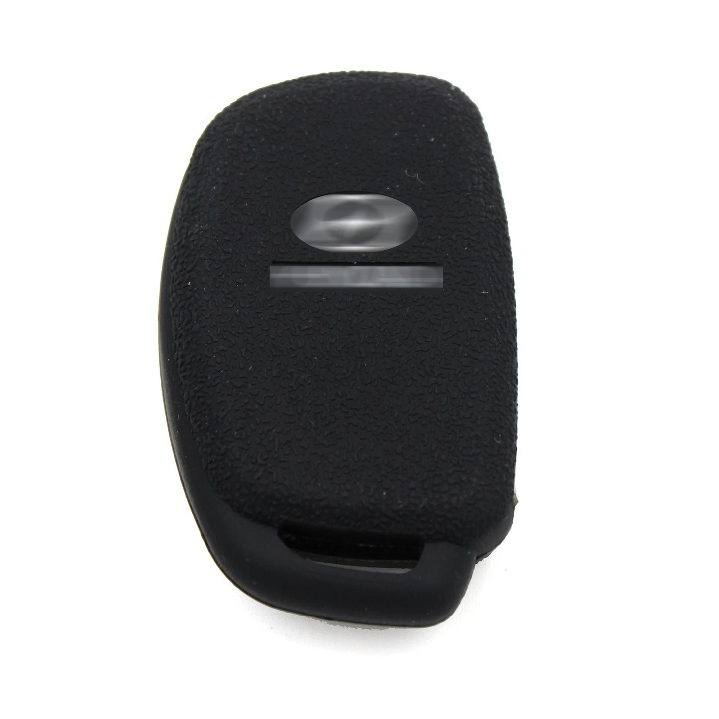 Black 3 Buttons Silicone FOB Key Cover Case fit For Hyundai Sonata Fe