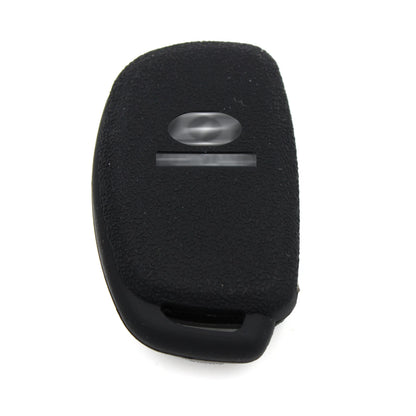 Black 3 Buttons Silicone FOB Key Cover Case fit For Hyundai Sonata Fe