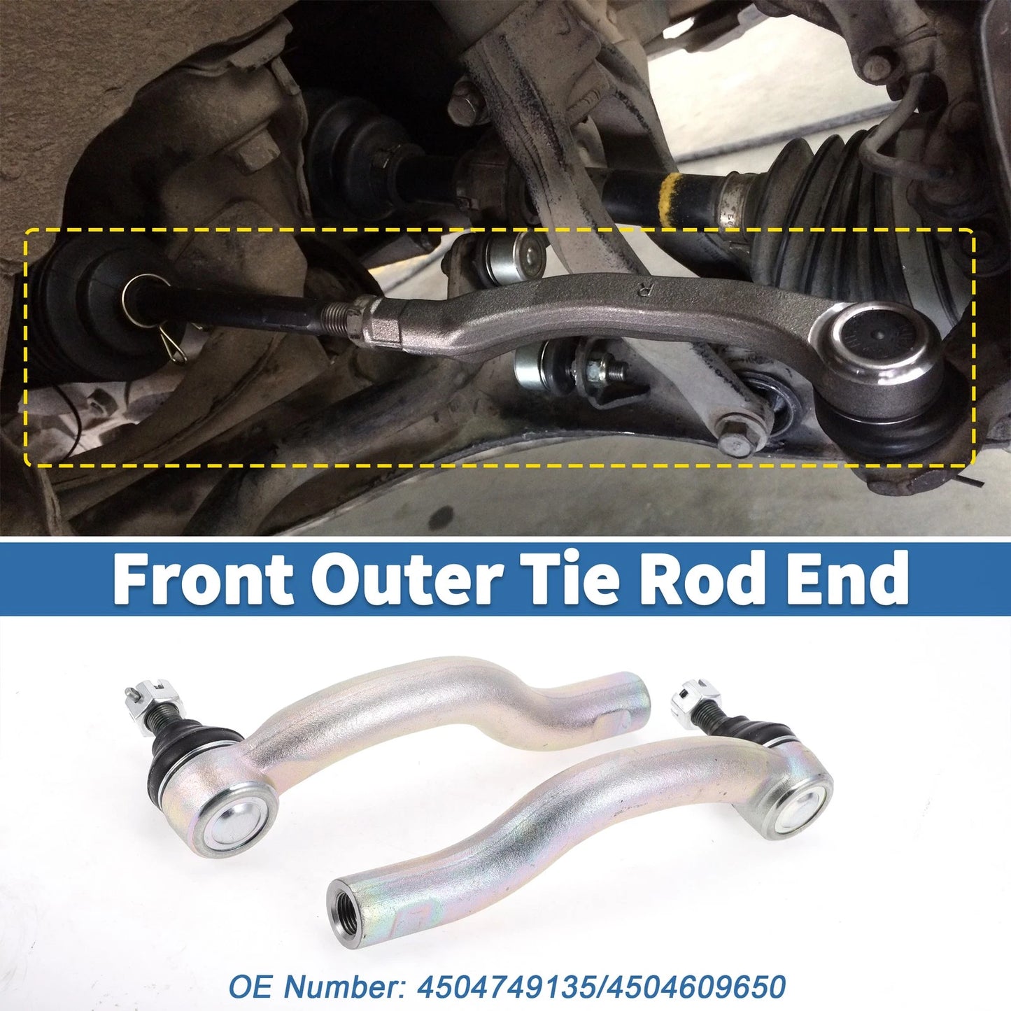 Front Outer Tie Rod Ends for Toyota RAV4 (2006-2019)