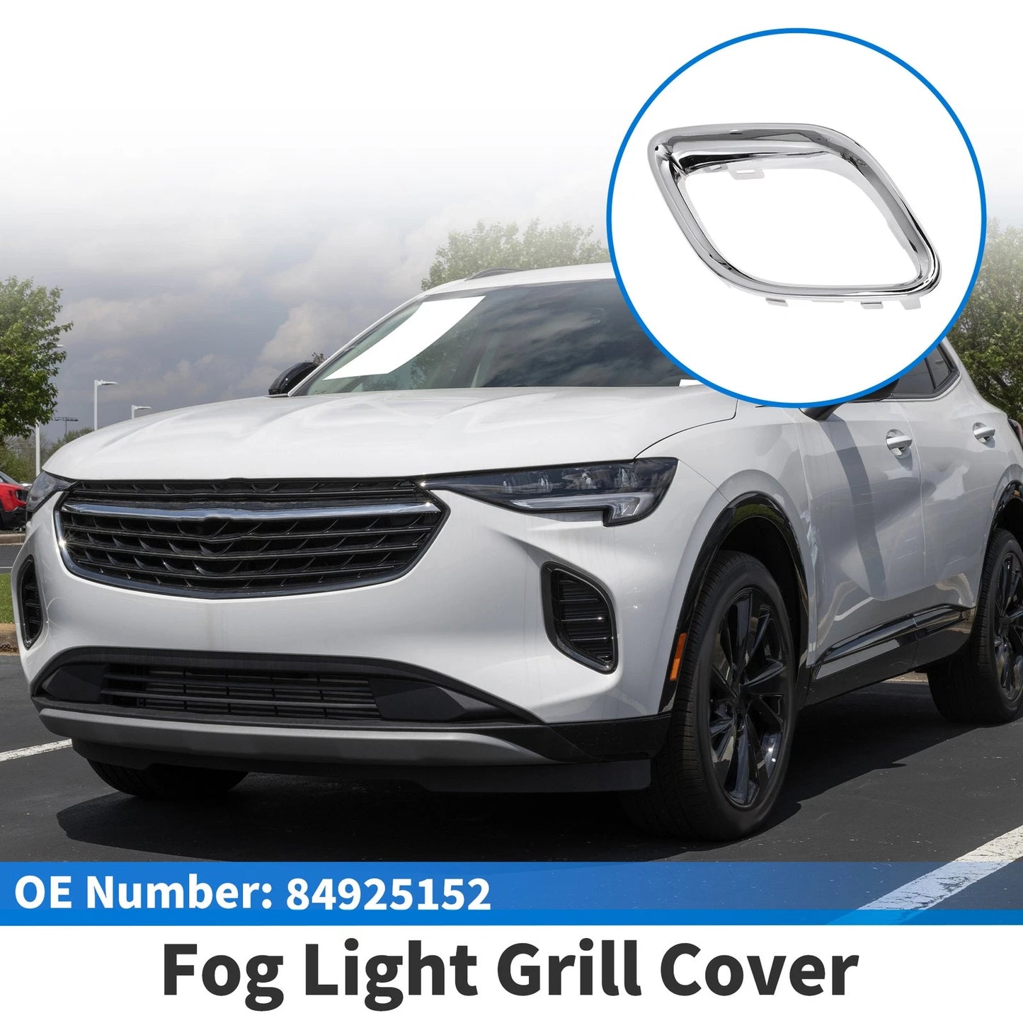 1 Pc Car Front Right Fog Light Grill for Buick Envision (2021–2023)