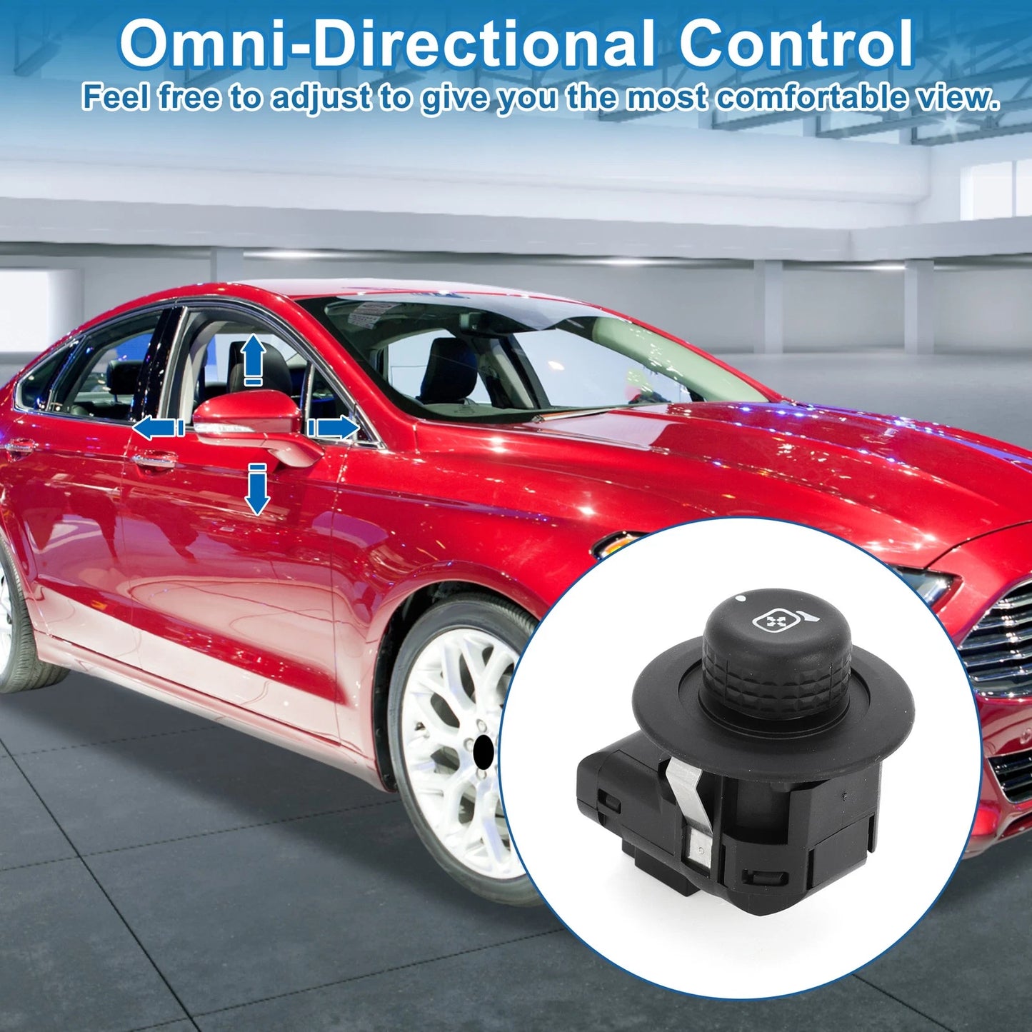 Car Mirror Switch for Ford Expedition F-150 Fusion (2007-2014) - Plastic Black