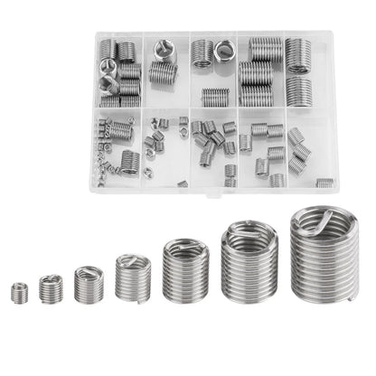 60 x Helicoil Stainless Steel Thread Repair Inserts for Various Sizes - New