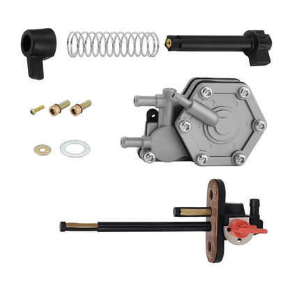 Petcock Fuel Shutoff Valve + Pump with Lever for Polaris Scrambler 500