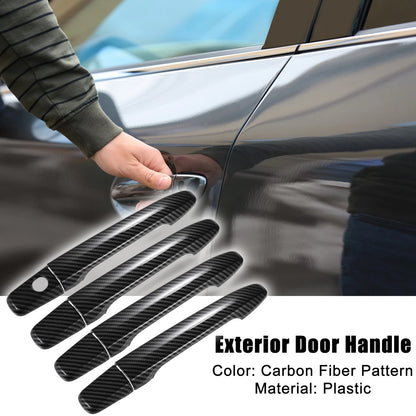 4 x Carbon Fiber Door Handle Covers for Mitsubishi