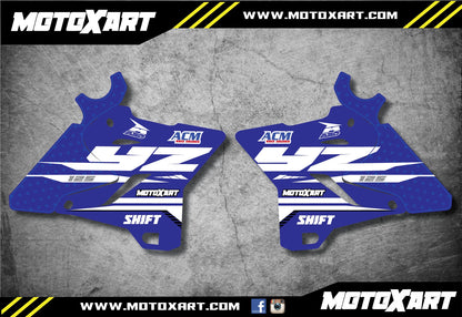Reflex Radiator Stickers for Yamaha YZ 125 UFO Restyle Plastics