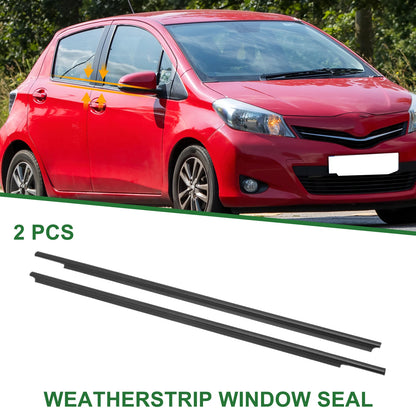 2 x Front Left Right Weatherstrip Window Seals for Toyota Yaris (2006-2011)