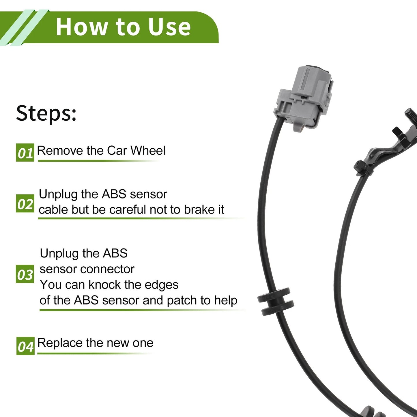 ABS Wheel Speed Sensor for Toyota Scion xB L4 Front Left (2004-2015)
