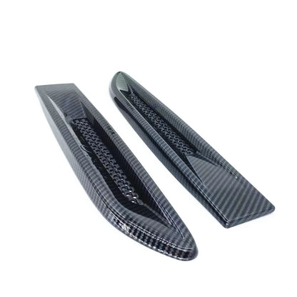 Black Exterior Side Wing Vent Covers for Jaguar XF XE XFL F-Pace E-Pace (2015-2023)