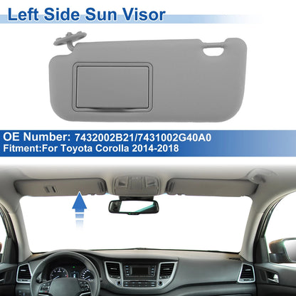 Left Side Sun Visor for Toyota Corolla (2014-2018)