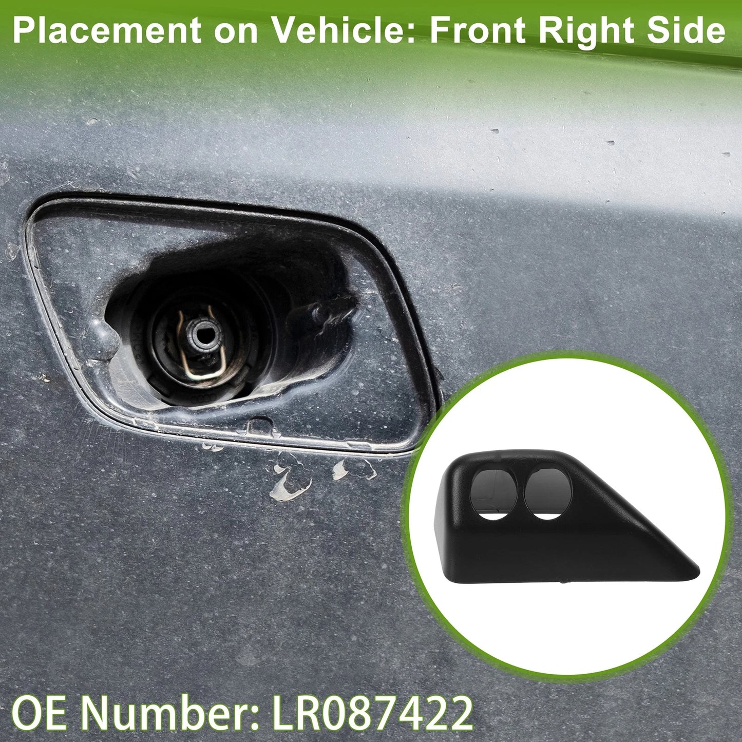 Front Right Washer Nozzle Cover for Land Rover LR2 (2011-2015)