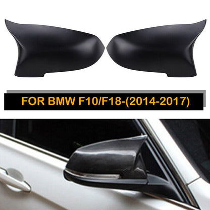Matte Rearview Mirror Cover Caps for BMW 5 6 7 Series F06 F10 F12 F13 F01 F02 (2010-2017)
