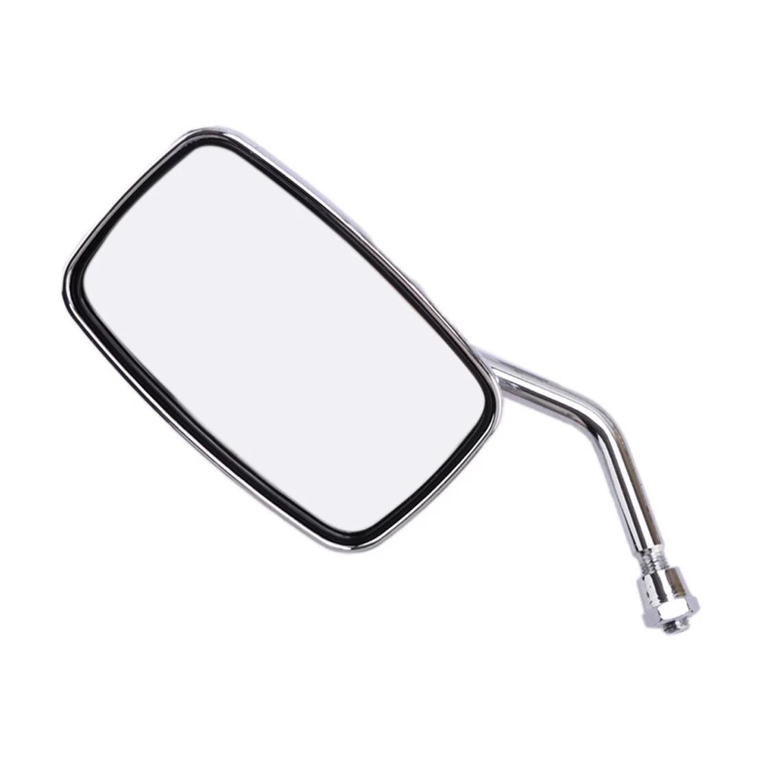 Rectangular Motorcycle Mirror 10mm Fitting for Honda Suzuki Kawasaki