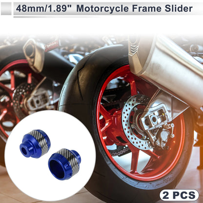 2 x Slider Frame 14mm Aluminum Alloy Carbon Fiber for Motorcycle