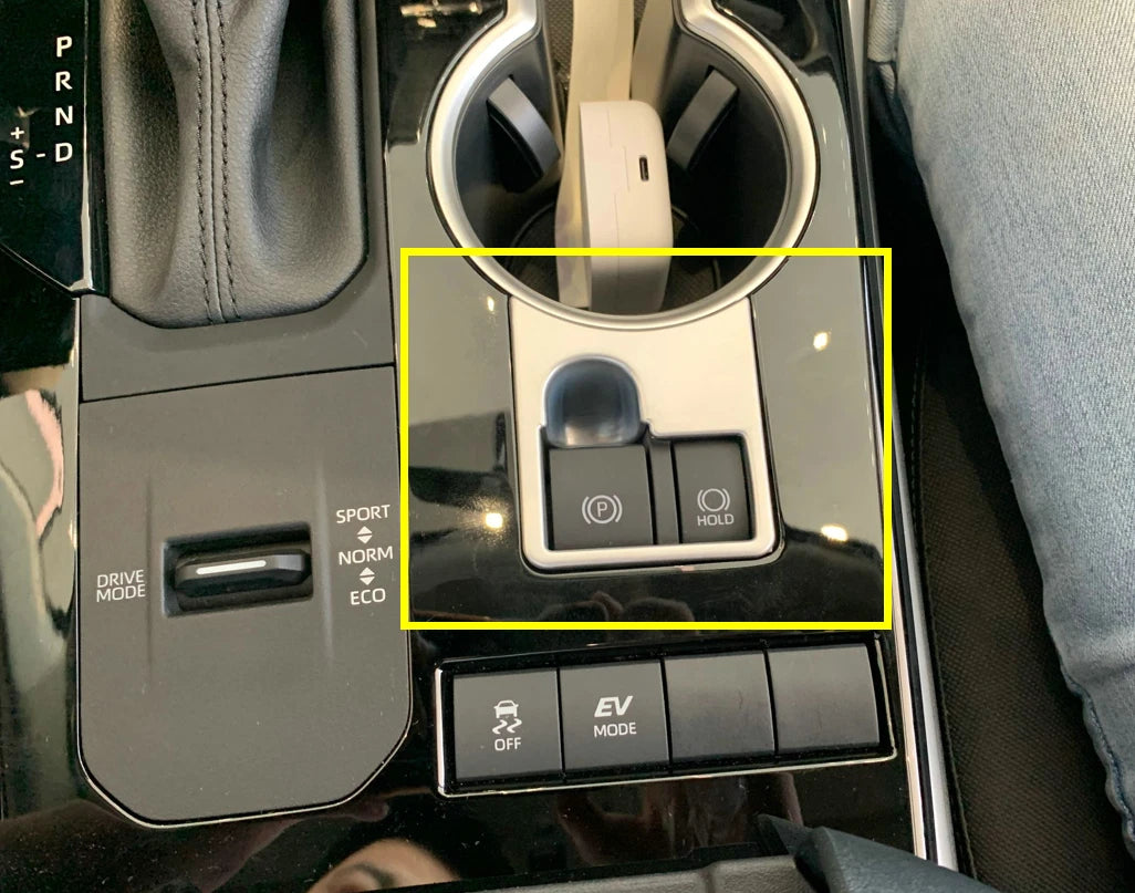 Silver Gear Shift Panel Button Cover Trim for 2020-2022 Toyota Highlander (2020-2022)