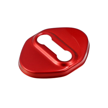 4 Pcs Door Lock Latch Covers for Ford Focus (2019-2021) Red