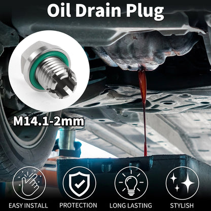 Oil Drain Plug M14.1-2mm for Car Motorcycle