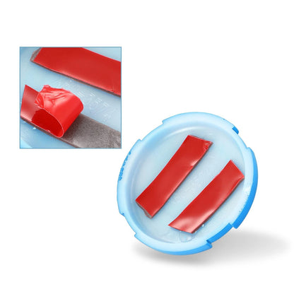 Car Door Key Jack Cover for Jeep Wrangler JL JLU (2018-2021) - 3 x Blue ABS
