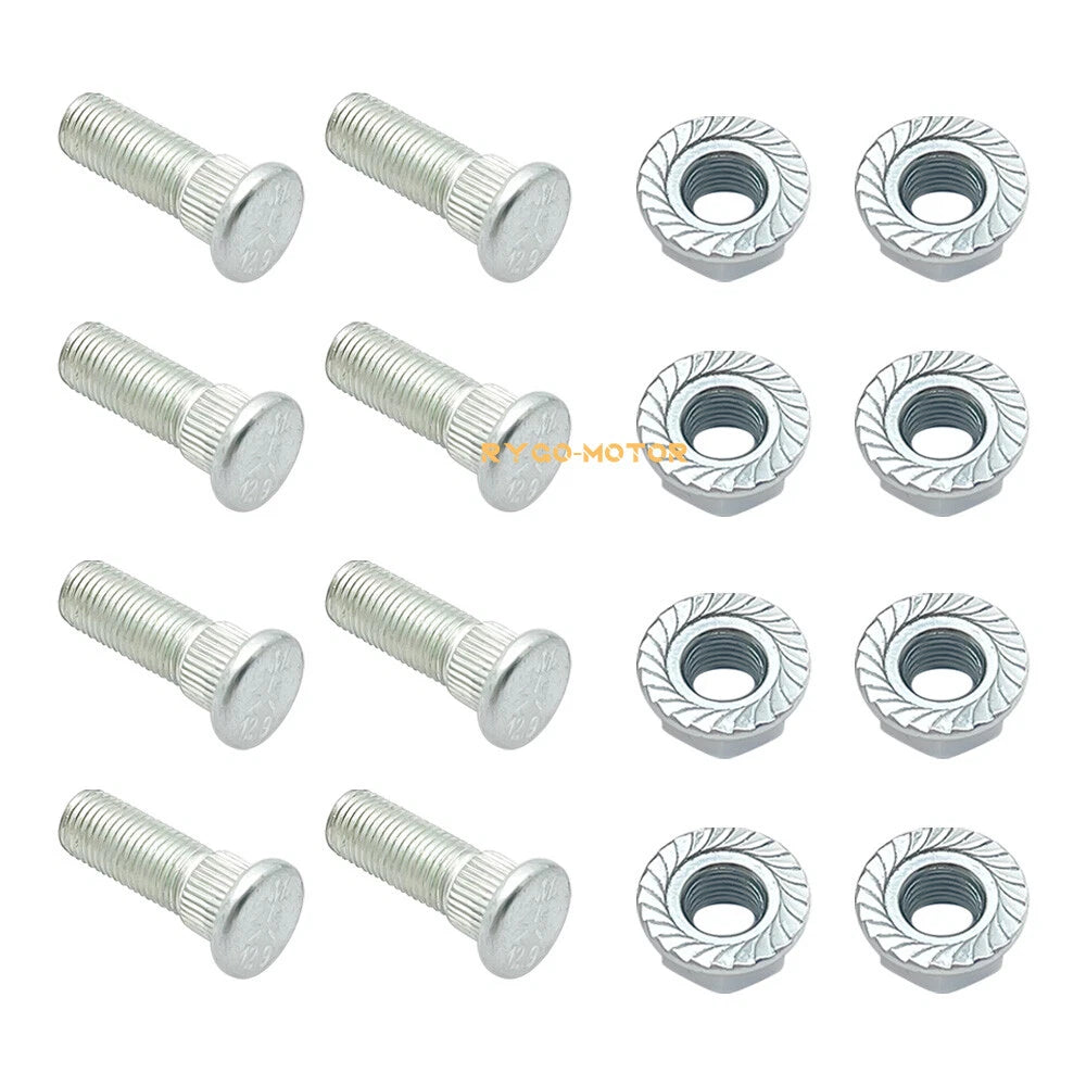 Front Wheel Studs & Nut for Polaris Magnum ATP Predator 330 500 Outlaw 450 525