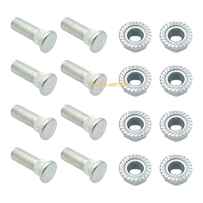 Front Wheel Studs & Nut for Polaris Magnum ATP Predator 330 500 Outlaw 450 525