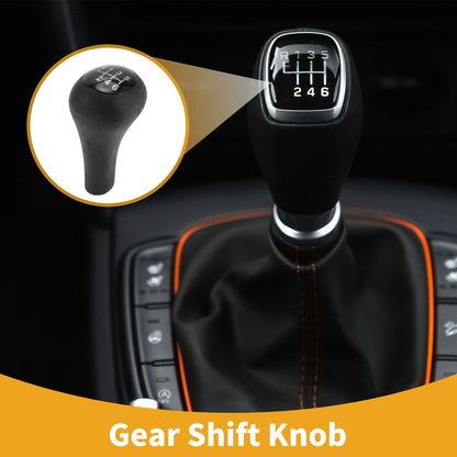 6 Speed Gear Shift Knob for Ford Focus (2003-2007) - Black Plastic Shifter