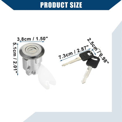 Front Door Lock Cylinders with Keys for Ford F150 F250 F350 (1992-1995)