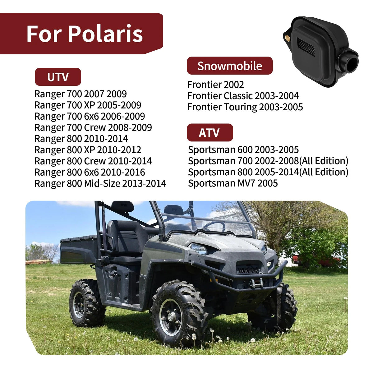 Oil Pickup Assembly for Polaris Ranger 800 / Ranger Crew 800 (2010–2014)