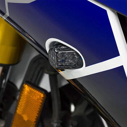 Smoke Flush Mount LED Turn Signal Lights for Yamaha YZF R1 R6 R6S (2000-2023)