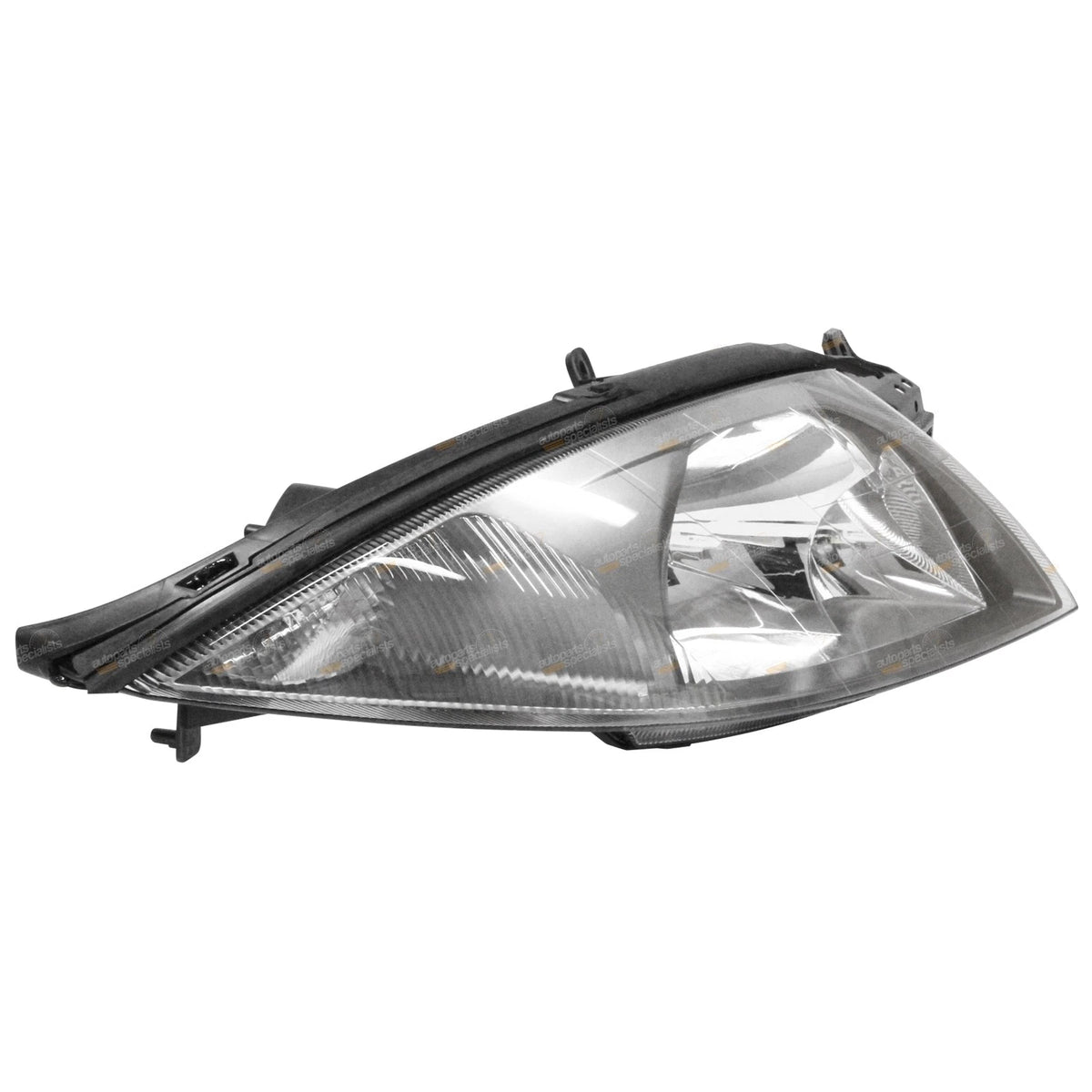 LH+RH Dark Grey Headlights for Ford Falcon AU Series 3 (2001 - 2002)