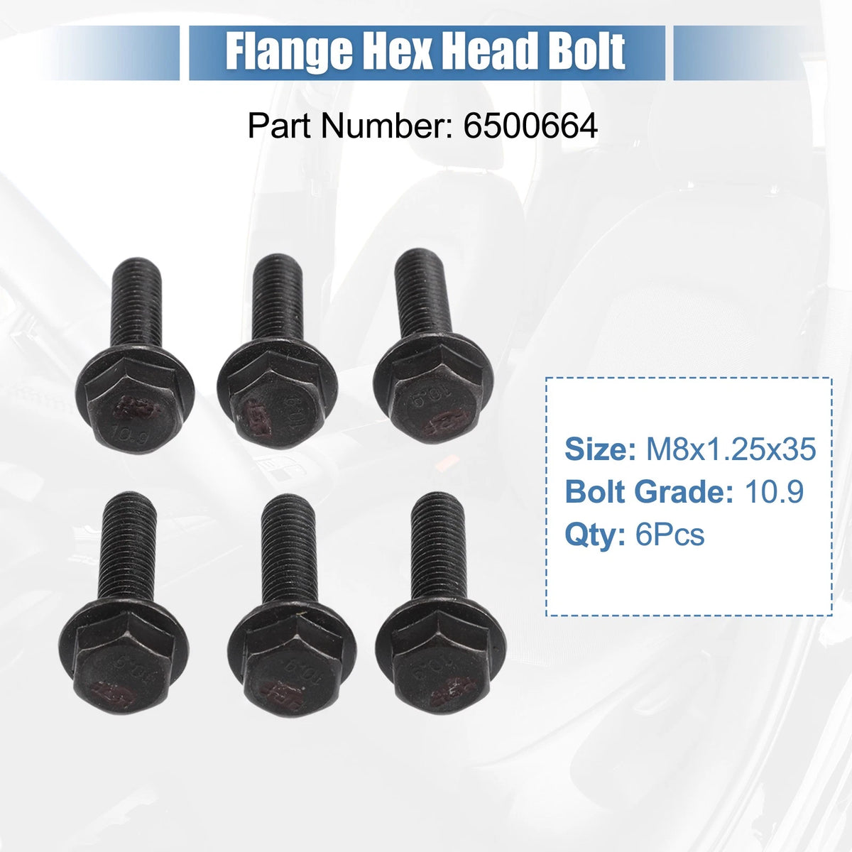 Front Seat Mounting Bolts for Jeep Wrangler TJ (1997-2006) - Black Metal Set