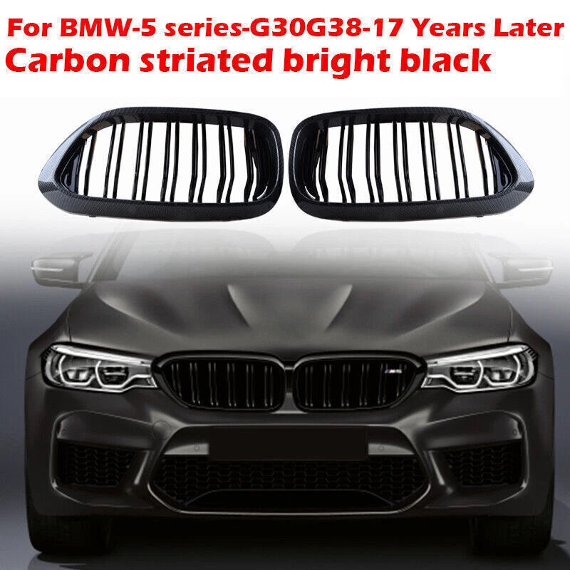 Carbon Fiber Kidney Bumper Grille for BMW G30 G31 5-Series 530i 540i (2017-2018)