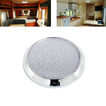 Caravan Roof Light LED, Plastic White Ceiling, Roof Lamp for Caravan