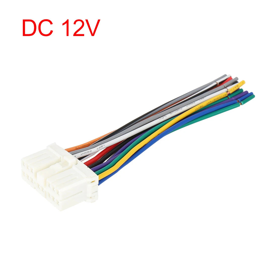 12V 14 Pin Auto Female DVD Radio Wire Harness Adapter for Subaru