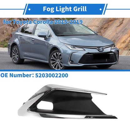 Front Right Fog Light Grill for Toyota Corolla (2015–2019)