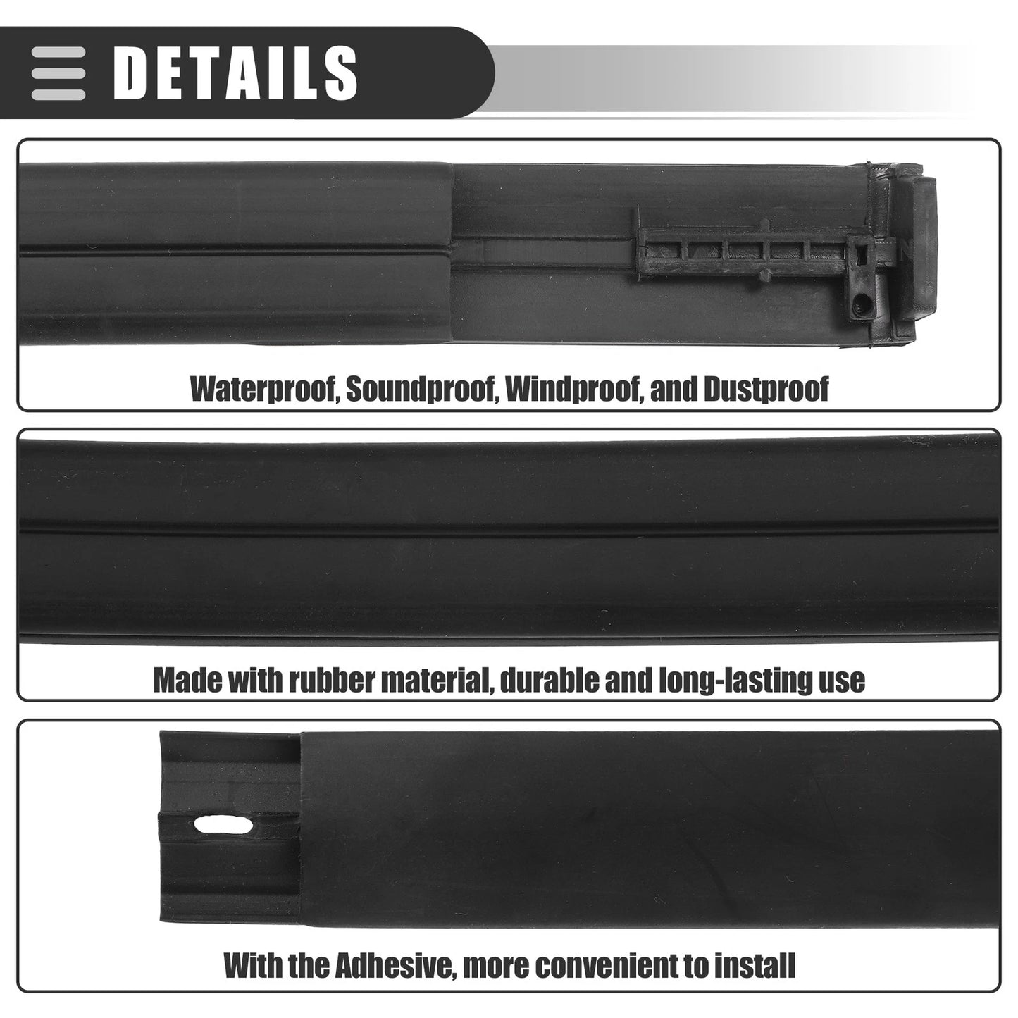 Roof Drip Weatherstrips for Toyota Tundra Double Cab (2007-2021)