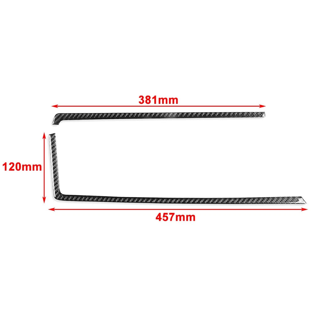 Black Interior Gear Shift Side Frame Trim for Volkswagen Golf MK8 (2021-2023)