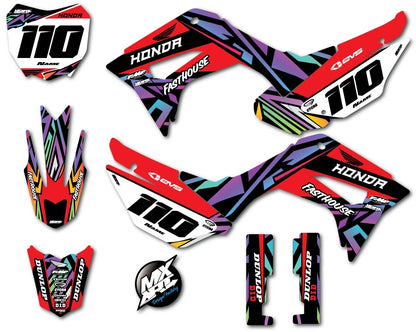 Clover Style Graphics Kit for Honda CRF 110 (2019-2023) Decals