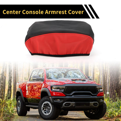 Console Lid Armrest Cover for Jeep Wrangler JK (2011-2017) Black Red