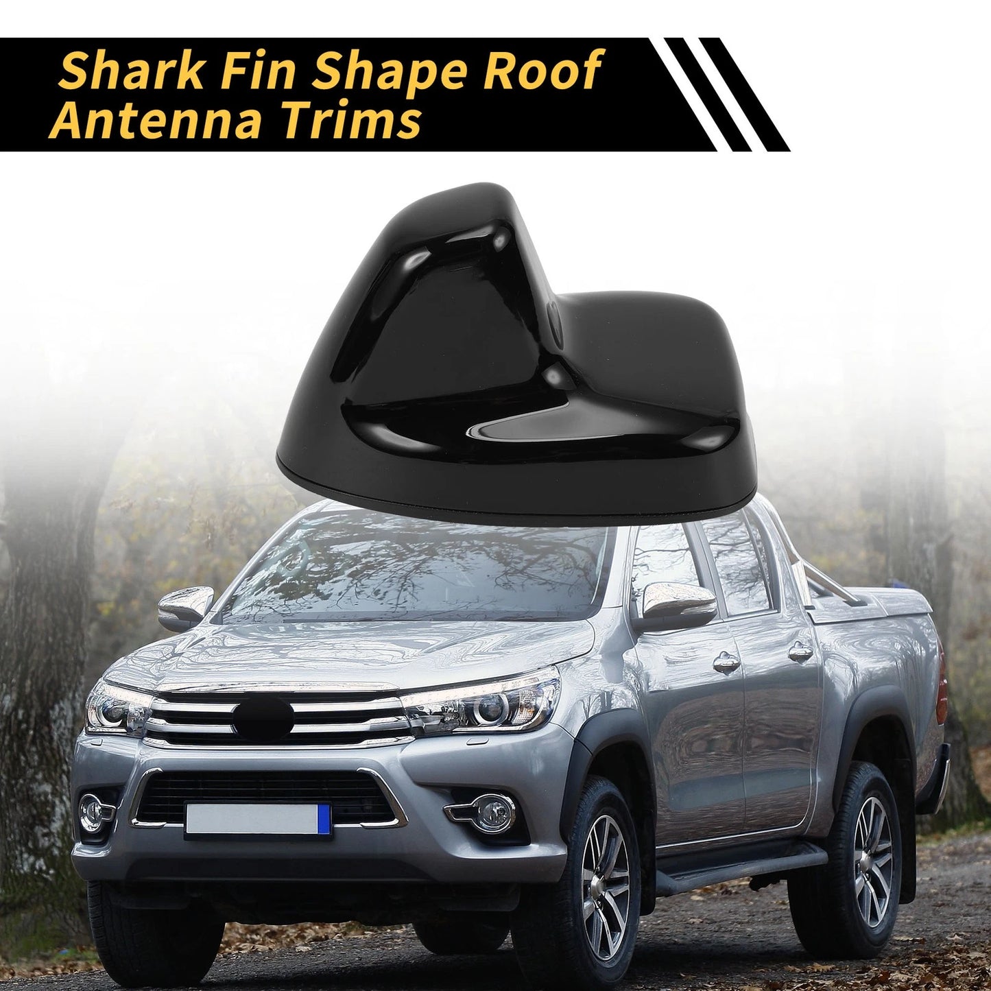 Shark Fin Shape Roof Antenna Cover Trims 1 for Toyota Tundra (2014–2021)