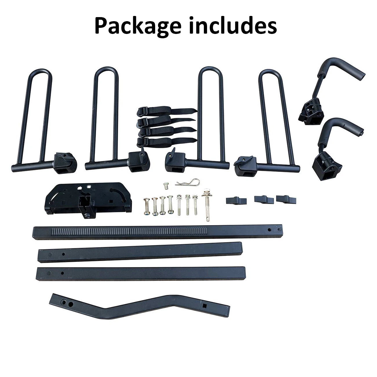 2 x Bike Bicycle Platform Car Carrier Rack Foldable Hitch Mount for 2" Receivers