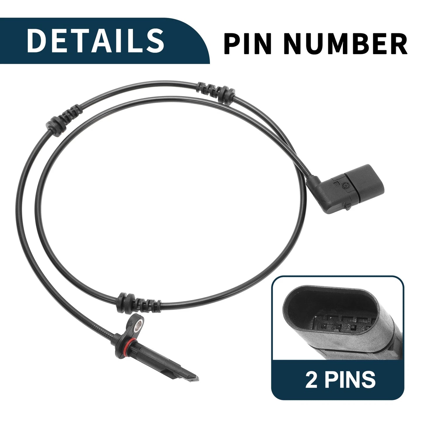 Front Left ABS Wheel Speed Sensor for Mercedes-Benz C300 C350e (2015-2020)